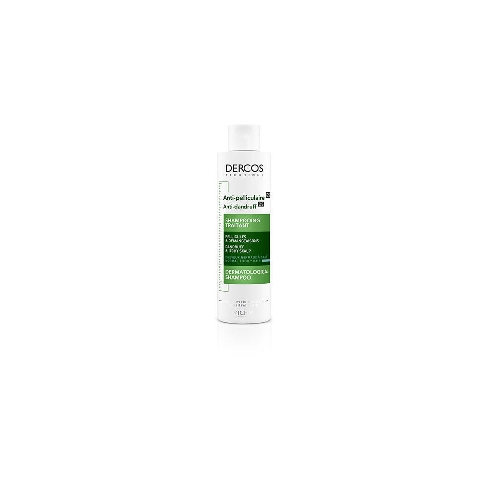 VICHY DERCOS Anti-Pelliculaire DS (Cheveux Normaux à Gras) – 200 ml