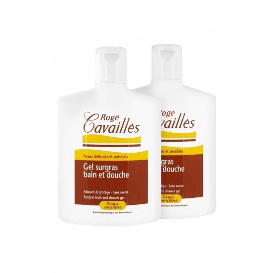 Rogé Cavaillès Gel Surgras Bain et Douche Sans Savon Lot de 2x300ml Rogé Cavaillès Gel Surgras Bain et Douche Sans Savon Lot de 2x300ml