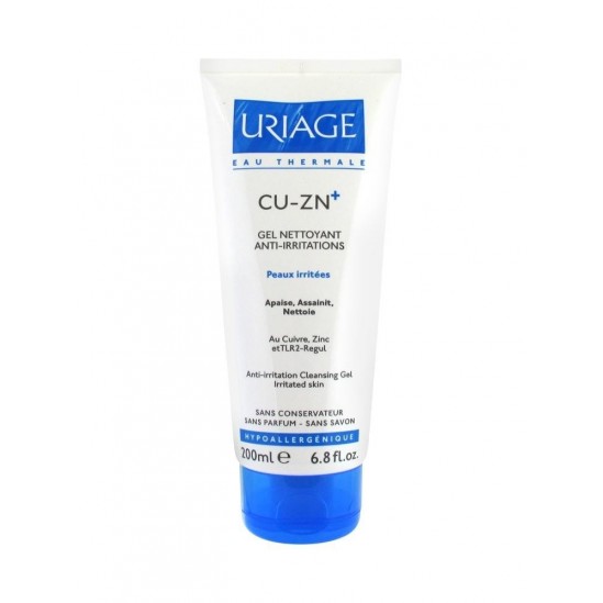 Uriage CU-ZN+ Gel Nettoyant Anti-Irritations 200ml Uriage CU-ZN+ Gel Nettoyant Anti-Irritations 200ml