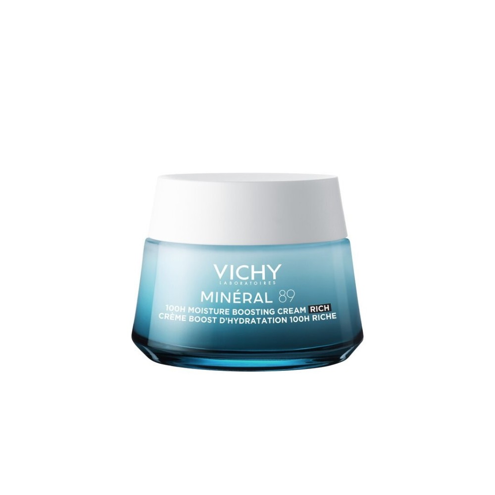 Vichy Minéral 89 Crème Booster d’Hydratation 100H Texture Riche Sans Parfum 50 ml
