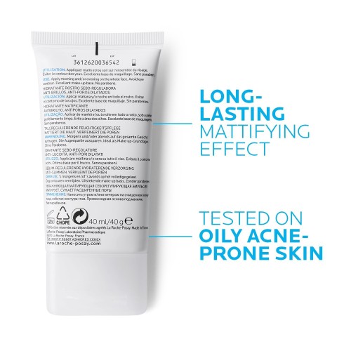 La Roche-Posay Effaclar Mat Soin Hydratant Matifiant Sébo-Régulateur 40 ml