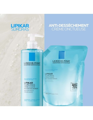 La Roche-Posay Lipikar Surgras Liquide Éco-Recharge 400 ml