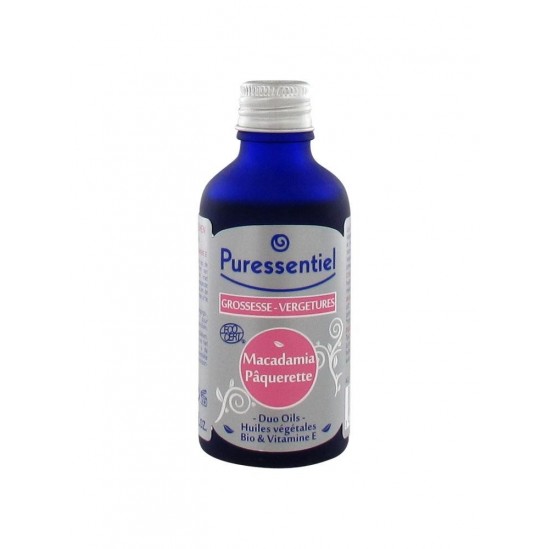 Puressentiel Duo Oils Grossesse-Vergetures Macadamia Paquerette 50 ml Puressentiel Duo Oils Grossesse-Vergetures Macadamia Paquerette 50 ml