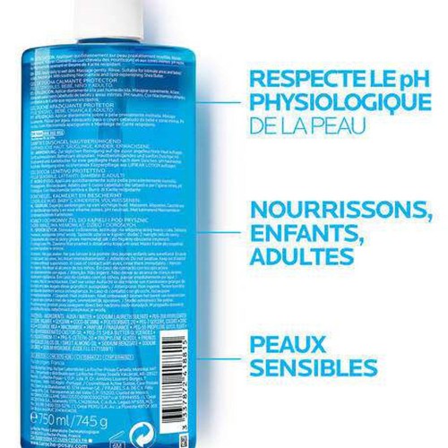 La Roche-Posay Lipikar Gel Lavant – Flacon Pompe 400 ml