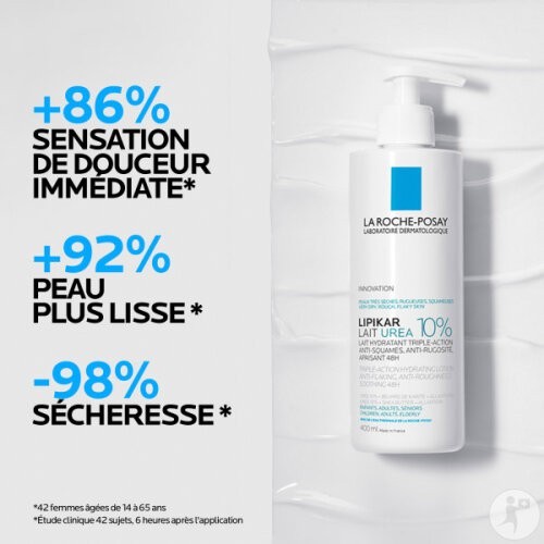 La Roche-Posay Lipikar Lait Urée 10% – Flacon Pompe 400 ml
