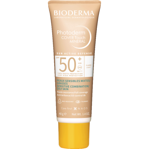 Bioderma Photoderm Cover Touch SPF50+ Claire Très Haute Protection Couvrante 40 g