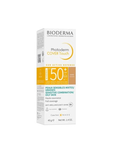 Bioderma Photoderm Cover Touch SPF50+ Dorée Très Haute Protection Couvrante 40 g