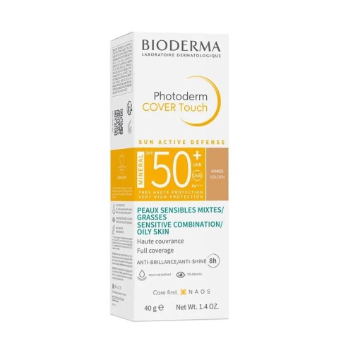 Bioderma Photoderm Cover Touch SPF50+ Dorée Très Haute Protection Couvrante 40 g
