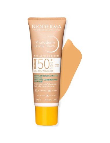Bioderma Photoderm Cover Touch SPF50+ Dorée Très Haute Protection Couvrante 40 g
