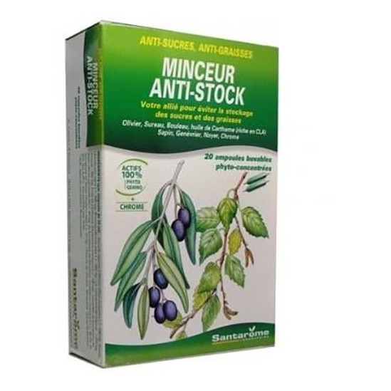 Santarome minceur anti stock bio 20 ampoules Santarome minceur anti stock bio 20 ampoules