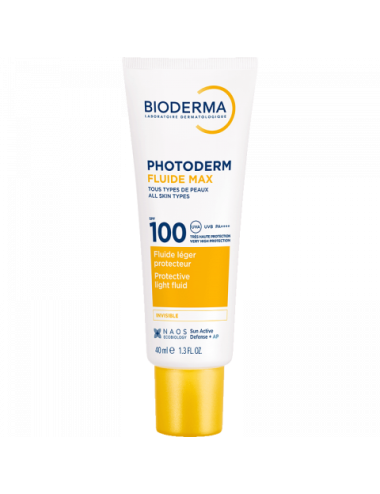 Bioderma Photoderm Max Fluide SPF100 Très Haute Protection Invisible 40 ml