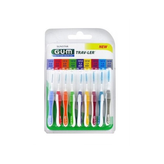 Gum Travler-pack interdentaires 9 brossettes Gum Travler-pack interdentaires 9 brossettes
