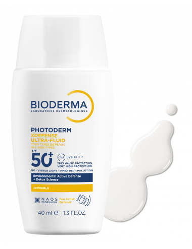 Bioderma Photoderm XDefense Ultrafluid SPF50+ Très Haute Protection Invisible 40 ml