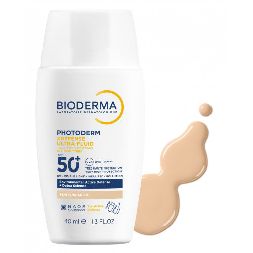 Bioderma Photoderm XDefense Ultrafluid SPF50+ T01 Claire Protection Teintée 40 ml