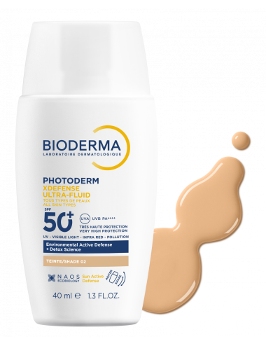 Bioderma Photoderm XDefense Ultrafluid SPF50+ T02 Dorée Protection Teintée 40 ml