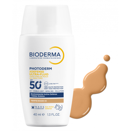 Bioderma Photoderm XDefense Ultrafluid SPF50+ T03 Foncée Protection Teintée 40 ml