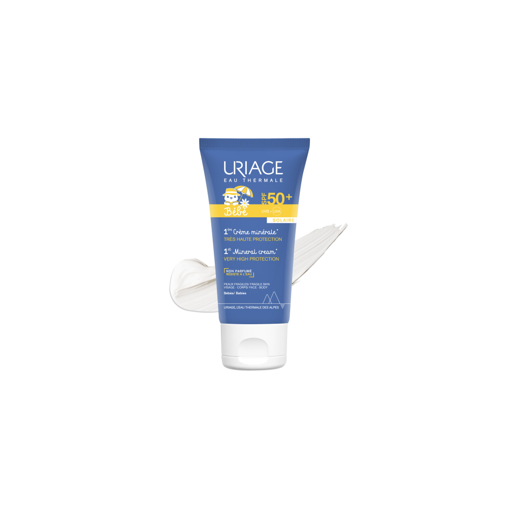 Uriage Bébé 1ère Crème Minérale Solaire SPF50+ 50 ml