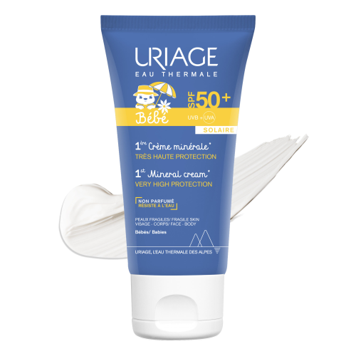 Uriage Bébé 1ère Crème Minérale Solaire SPF50+ 50 ml