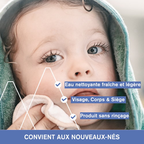 Uriage Bébé 1ère Eau Nettoyante sans Rinçage Flacon Pompe 500 ml