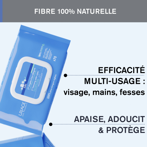 Uriage Bébé 1ères Lingettes Dermo-Nettoyantes 70 unités