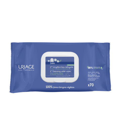 Uriage Bébé 1ères Lingettes Dermo-Nettoyantes 70 unités