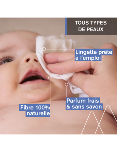Uriage Bébé 1ères Lingettes Dermo-Nettoyantes 70 unités