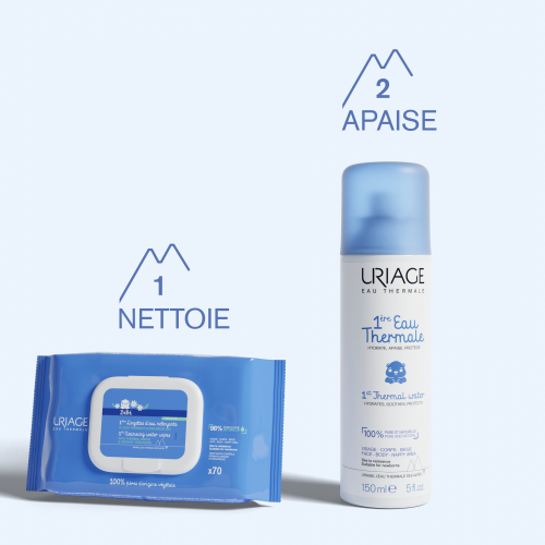 Uriage Bébé 1ères Lingettes Dermo-Nettoyantes 70 unités