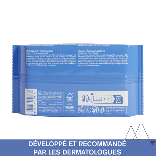 Uriage Bébé 1ères Lingettes Dermo-Nettoyantes 70 unités