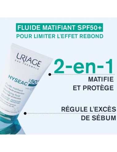 Uriage Hyséac Fluide Solaire SPF50+ 50 ml