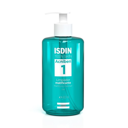 ISDIN Acniben 1 Gel Nettoyant Matifiant – Flacon Pompe 400 ml