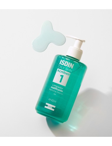 ISDIN Acniben 1 Gel Nettoyant Matifiant – Flacon Pompe 400 ml