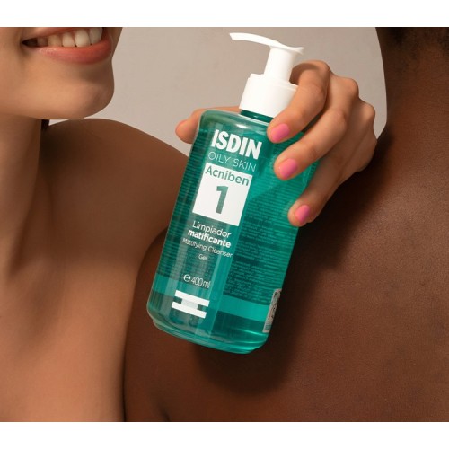 ISDIN Acniben 1 Gel Nettoyant Matifiant – Flacon Pompe 400 ml