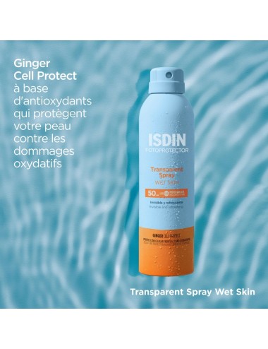 ISDIN Fotoprotecteur Spray Adulte Wet Skin – 250 ml