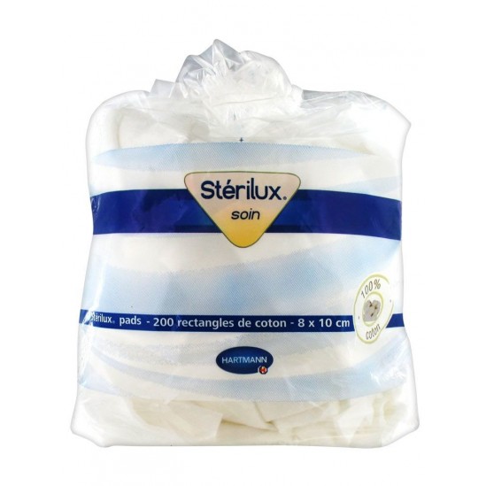 Sterilux soin 200 rectangle de coton Sterilux soin 200 rectangle de coton