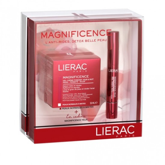 Coffret magnificence gel-crème fondant jour et nuit 50 ml + yeux 15 ml offert Coffret magnificence gel-crème fondant jour et nuit 50 ml + yeux 15 ml offert