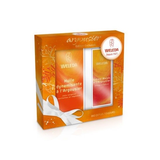 Weleda Huile Argousier Coffret + Crème mains Offerte Weleda Huile Argousier Coffret + Crème mains Offerte