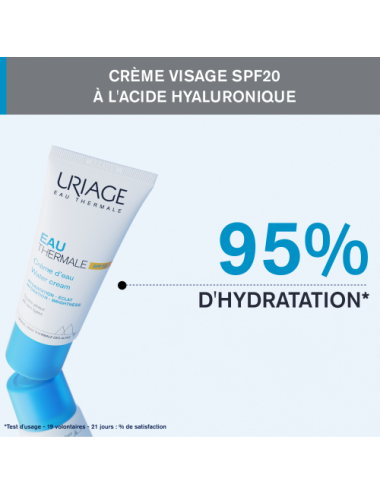 Uriage Eau Thermale Crème D'Eau Légère SPF20 Hydratante Protectrice 40 ml
