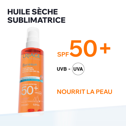 Uriage Bariésun huile sèche SPF50+ très haute protection corps 200 ml