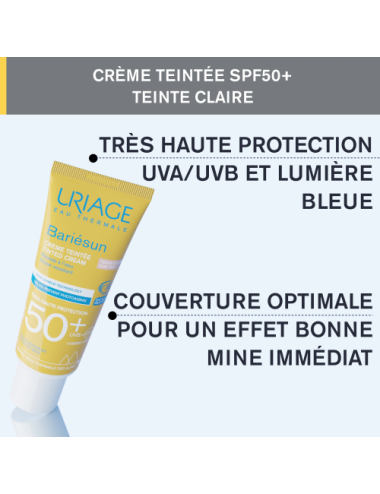 Uriage Bariésun crème teintée SPF50+ teinte claire 50 ml