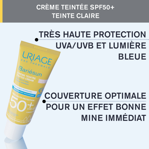 Uriage Bariésun crème teintée SPF50+ teinte claire 50 ml