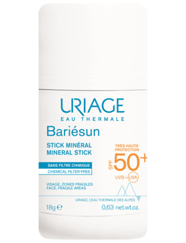 Uriage Bariésun Stick Minéral Zones Fragiles 18 g