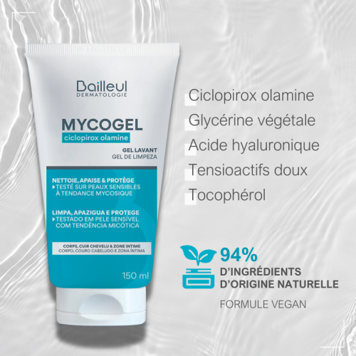 Mycogel Gel Nettoyant Moussant Peaux Sensibles 150 ml