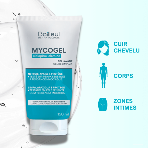 Mycogel Gel Nettoyant Moussant Peaux Sensibles 150 ml