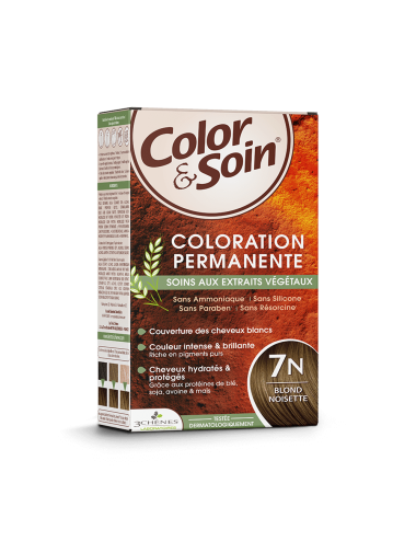 Les 3 Chênes Color&Soin Coloration Permanente 7N Blond Noisette – 135 ml