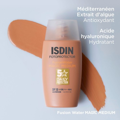 ISDIN Fotoprotecteur Water Color Medium – 50 ml