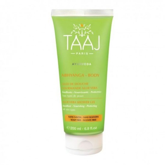 Taaj Abhyanga Gelée de Douche Gourmande Aloe Vera 200 ml Taaj Abhyanga Gelée de Douche Gourmande Aloe Vera 200 ml