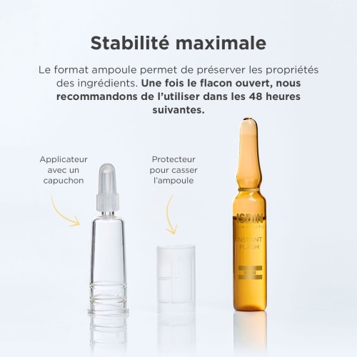 ISDINCEUTICS Instant Flash – Boîte de 5 Ampoules