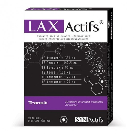 Synactifs laxactifs boite de 20 gélules Synactifs laxactifs boite de 20 gélules