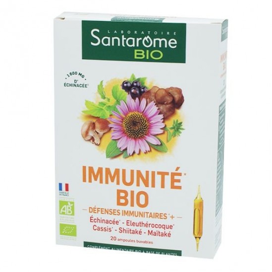 Santarome immunité bio boite de 20 ampoules Santarome immunité bio boite de 20 ampoules