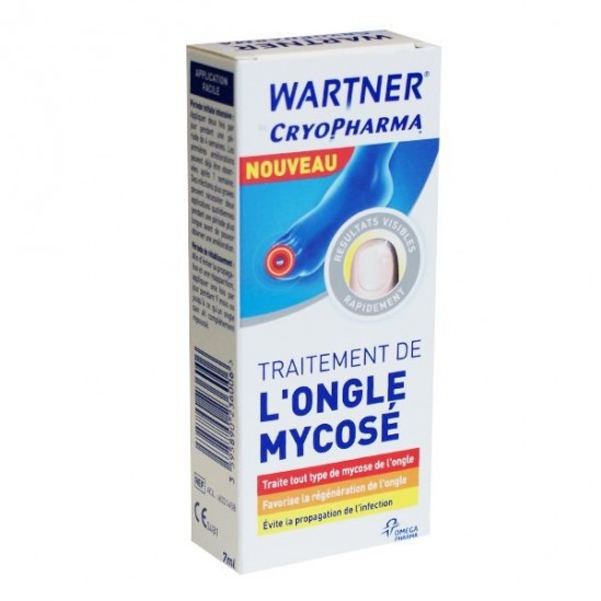 Wartner cryopharma traitement de l'ongle mycosé 7ml Wartner cryopharma traitement de l'ongle mycosé 7ml